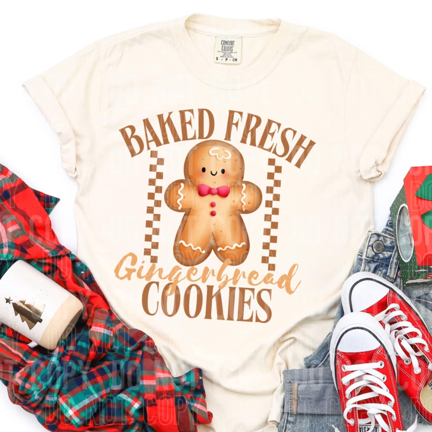 Baked fresh gingerbread cookies - DTF TRANSFER (MG Xmas fundraiser)