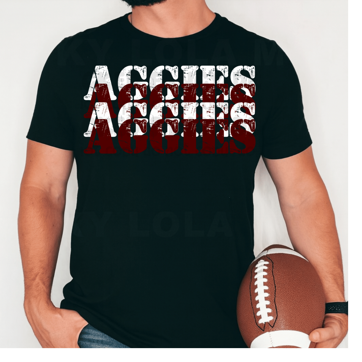 Aggies army stencil - DTF TRANSFER (WFD Oct25)