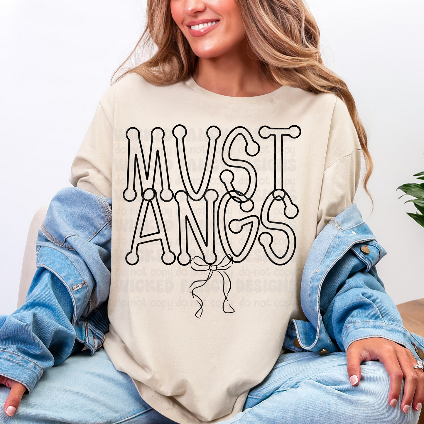 Mustangs Bow - DTF Transfer (WFD AUG25)