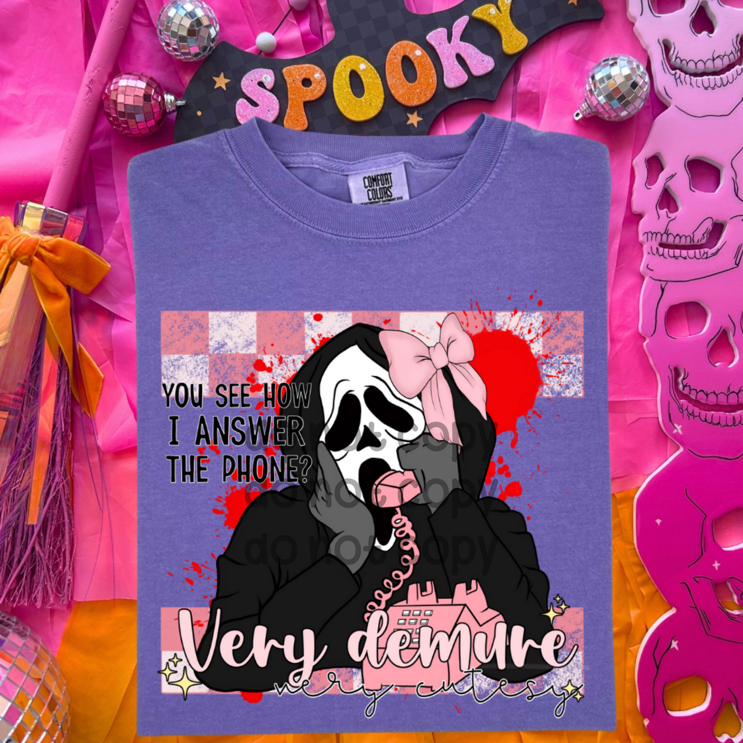 Scream phone demure - DTF TRANSFER (SDDD)