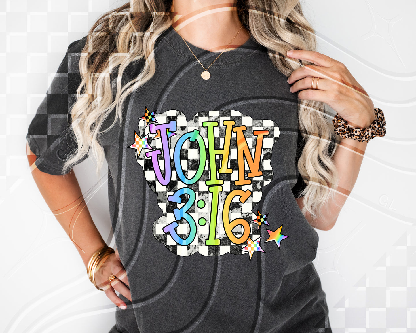 John 3:16 - DTF TRANSFER (GLD)