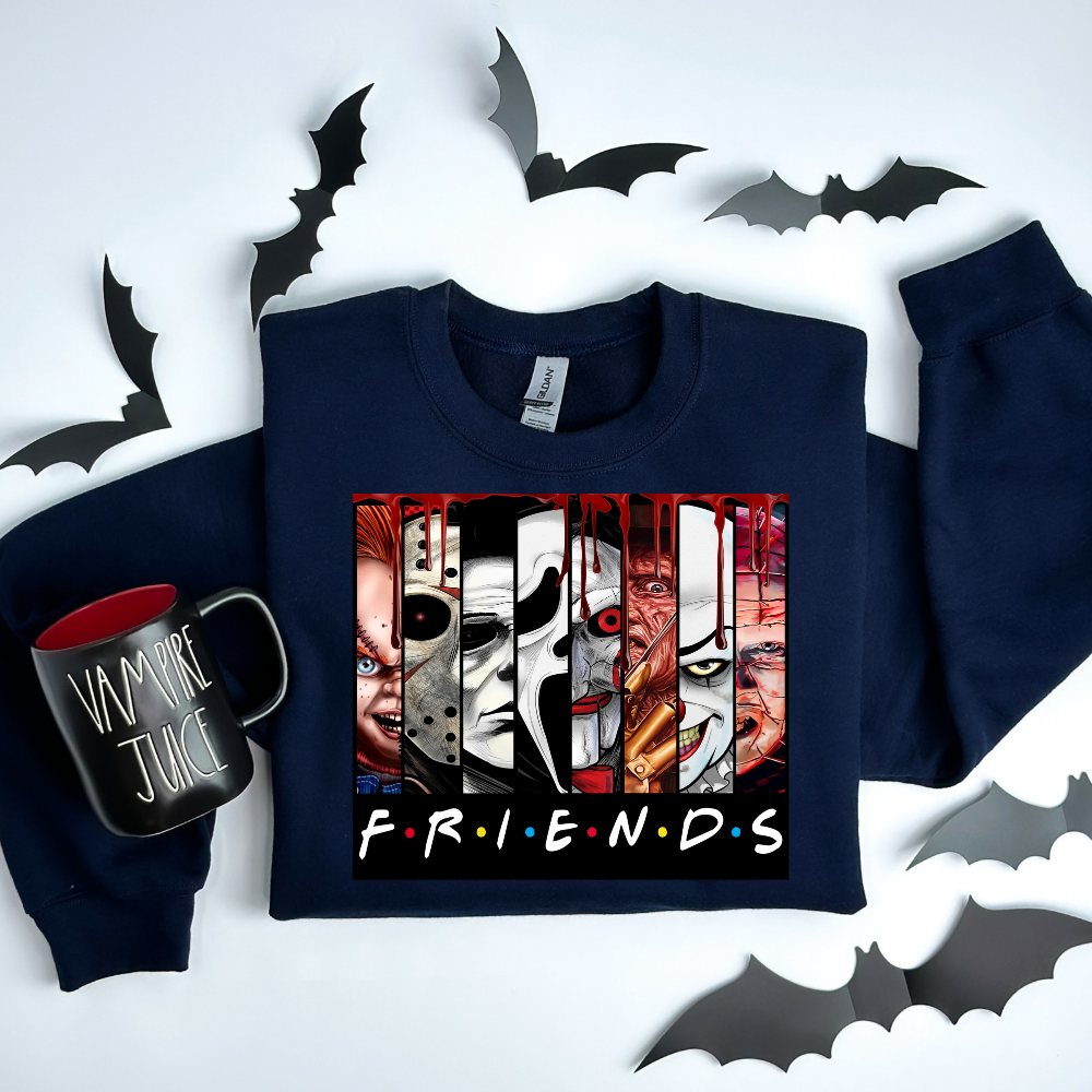 FRIENDS horror movies version #01 - DTF TRANSFER ONLY