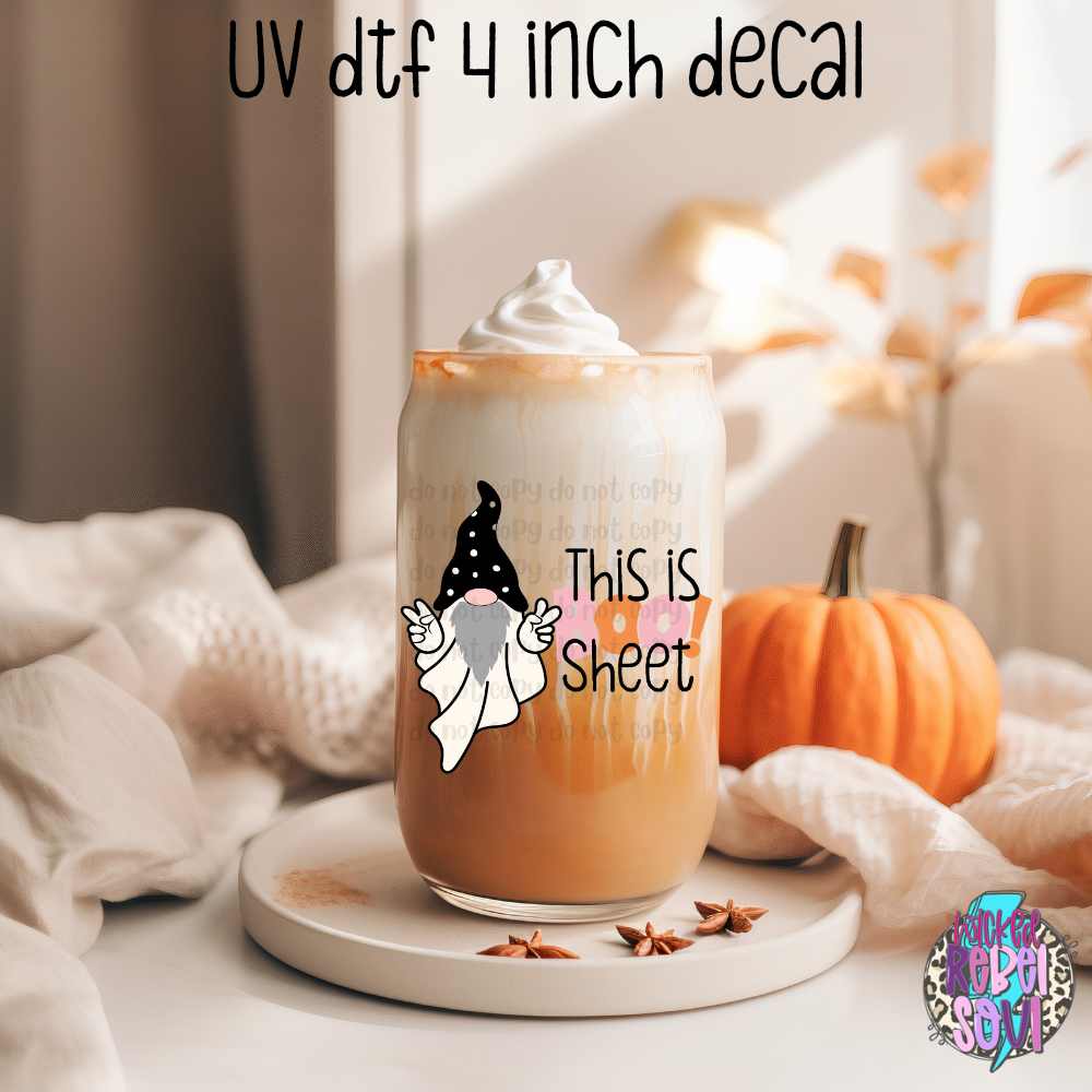 Ghost Gnome this is bull sheet --- UV DTF 4 INCH DECAL