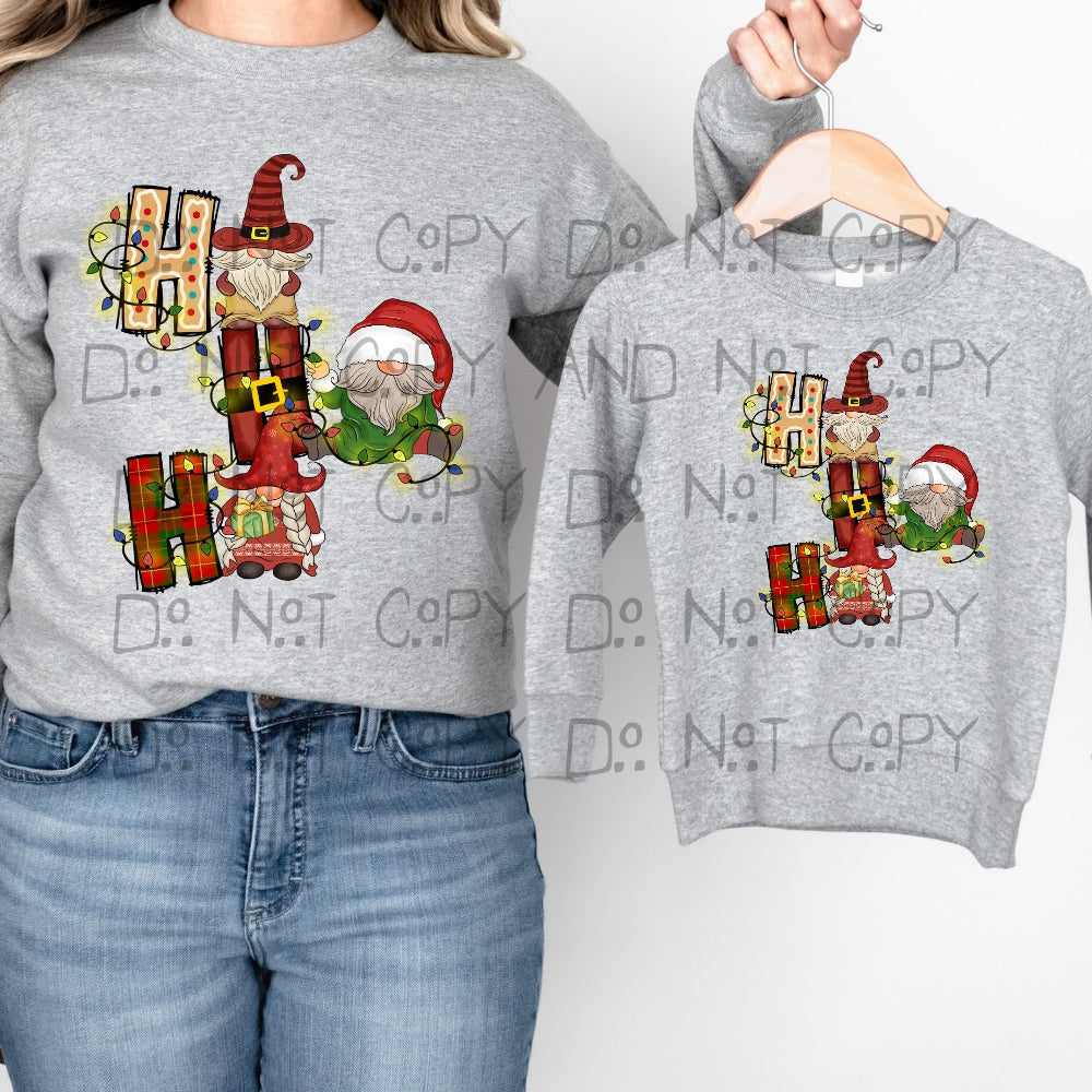 Ho ho ho gnomes #1 - DTF TRANSFER ONLY