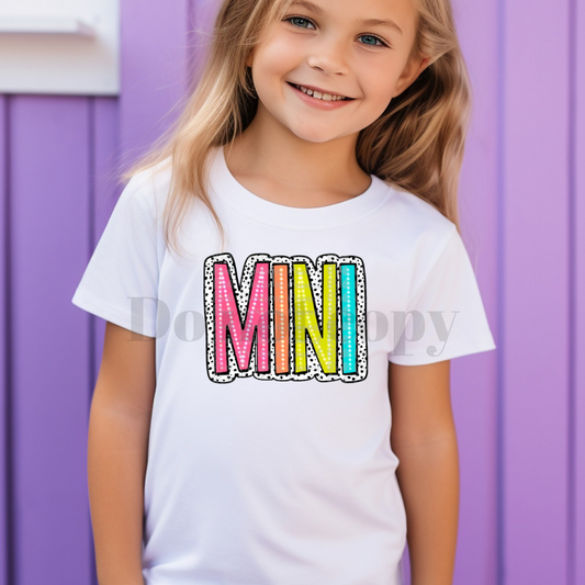 Mini dalmatian dots colorful - DTF TRANSFER ONLY