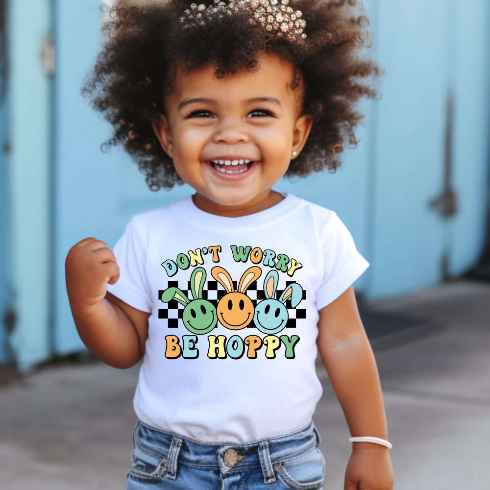 Don't worry be hoppy smiley - DTF TRANSFER