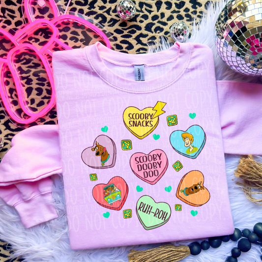 Ruhroh hearts - DTF TRANSFER