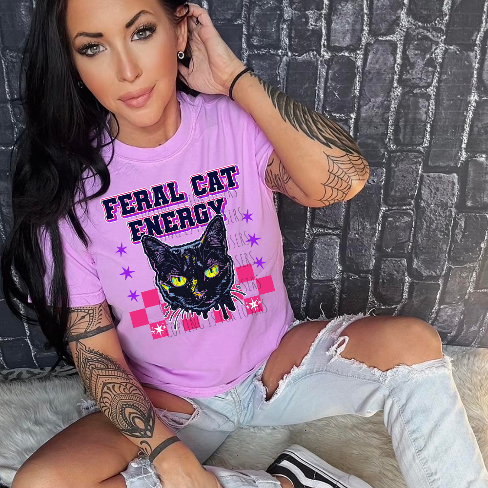 Feral cat energy - DTF TRANSFER
