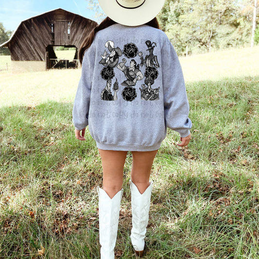 Black villain collage - DTF TRANSFER (MMDD, Perfectly Wicked Bundle)