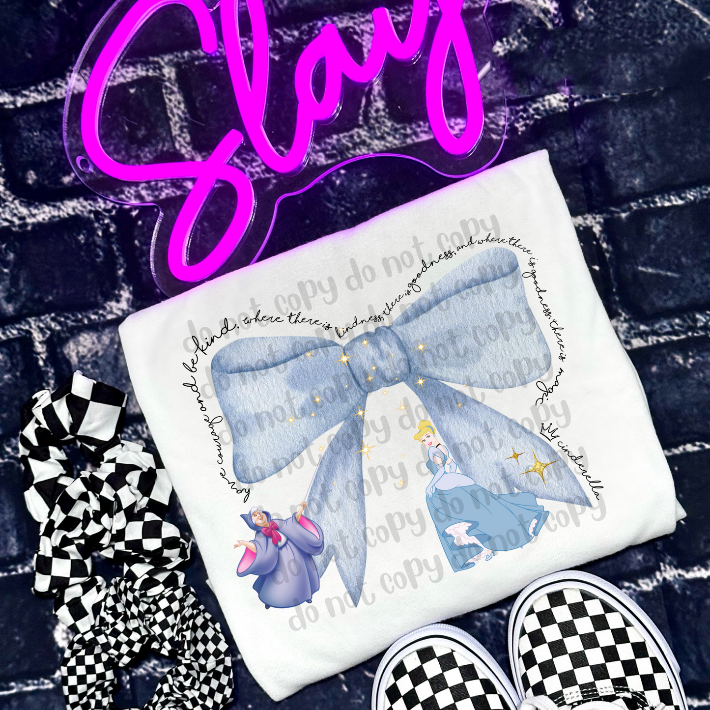 Watercolor Princess Bows drop #09 - DTF TRANSFER