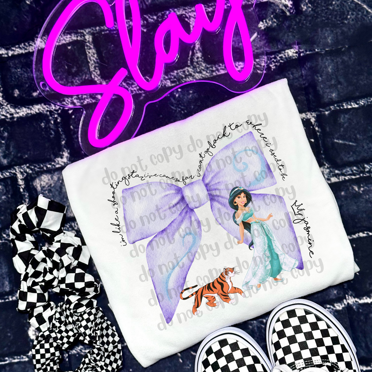 Watercolor Princess Bows drop #02 - DTF TRANSFER