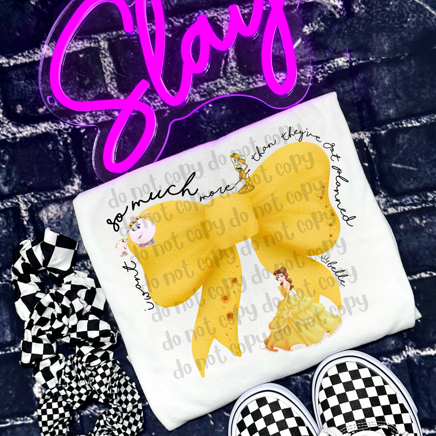 Watercolor Princess Bows drop #07 - DTF TRANSFER