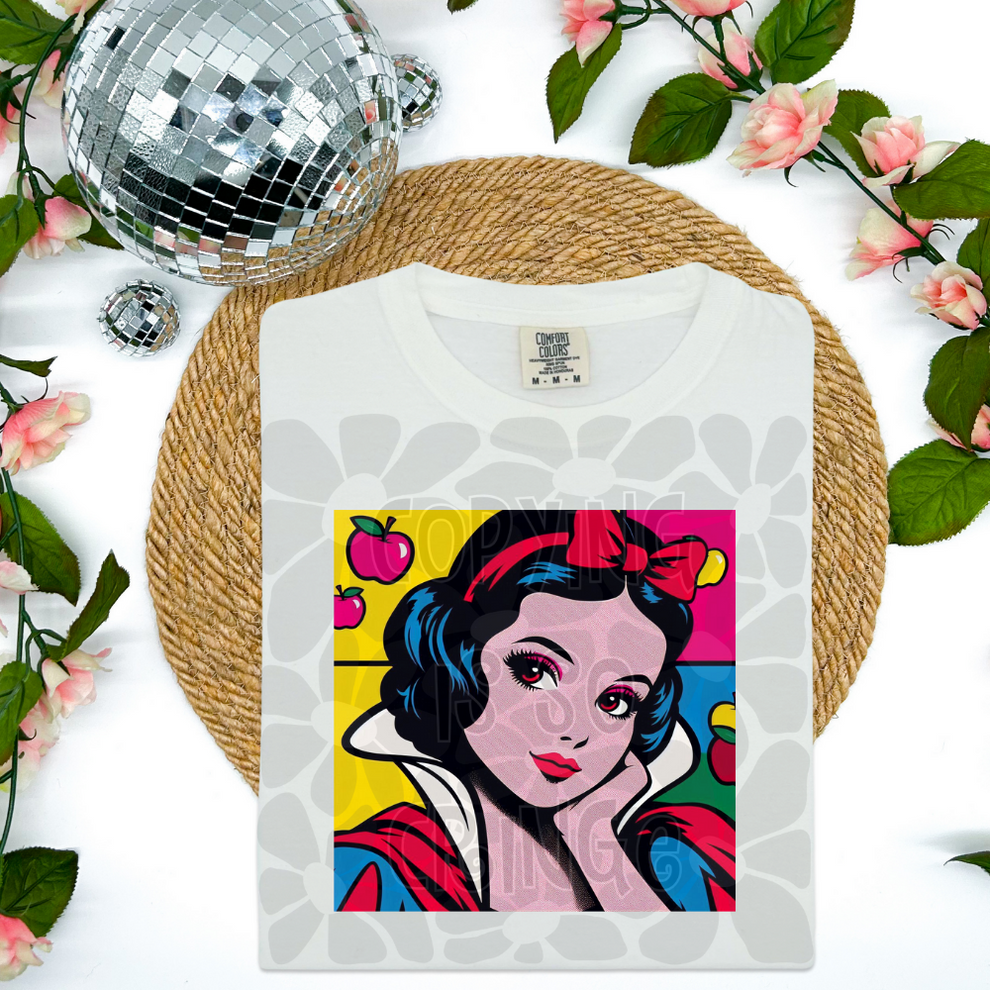 Snow Princess Color Pop Art-DTF TRANSFER (WFD M25)