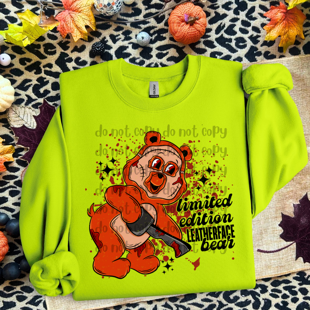 Leatherface - DTF TRANSFER (LDC/SDDD COLLAB) Scare Bears