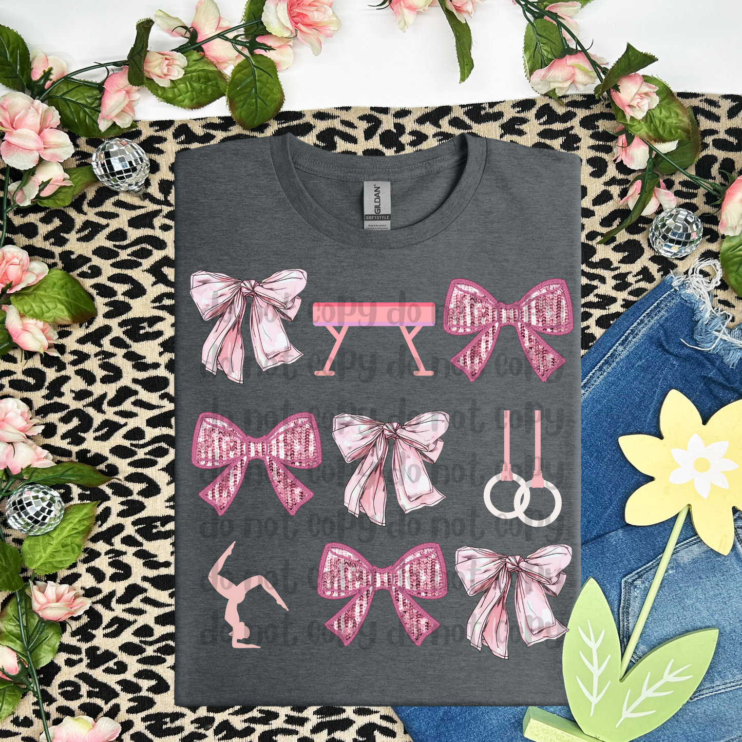 Gymnastics Pink coquette - DTF TRANSFER (WFD F25)