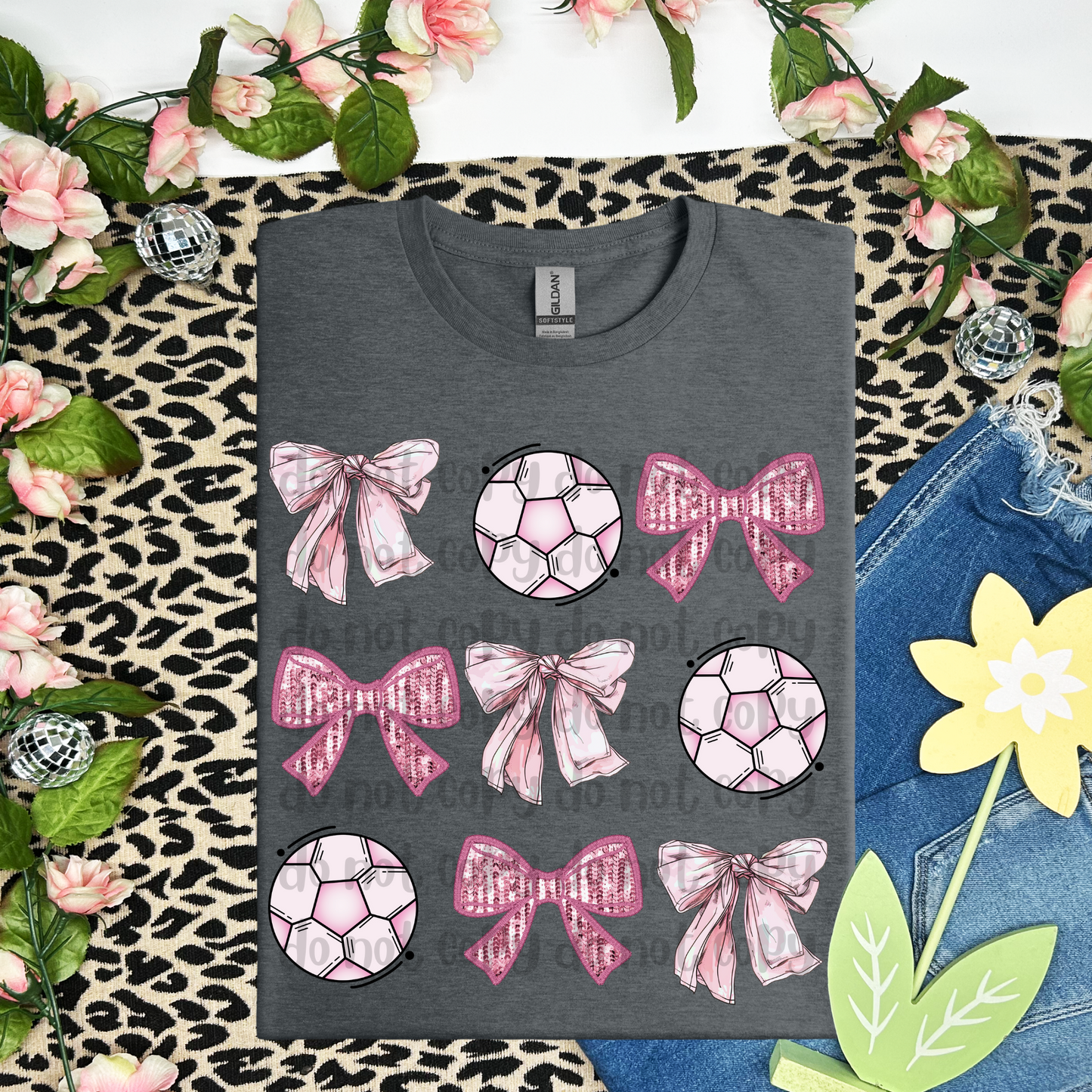 SOCCER Pink coquette - DTF TRANSFER (WFD F25)