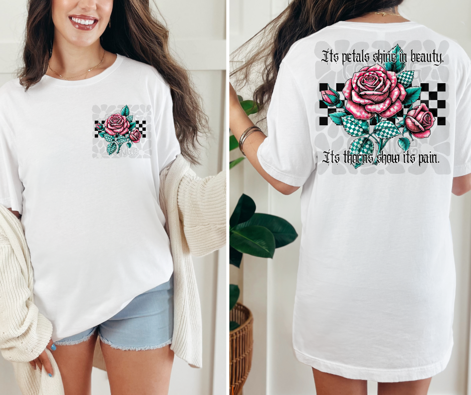 Its petals shine in beauty rose-DTF TRANSFER (SFD)