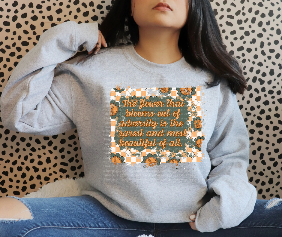 The flower that blooms through adversity-DTF TRANSFER (SFD)