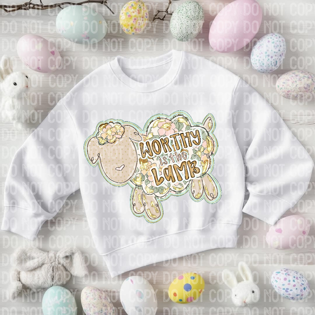 Worthy is the Lamb-DTF TRANSFER (PP)