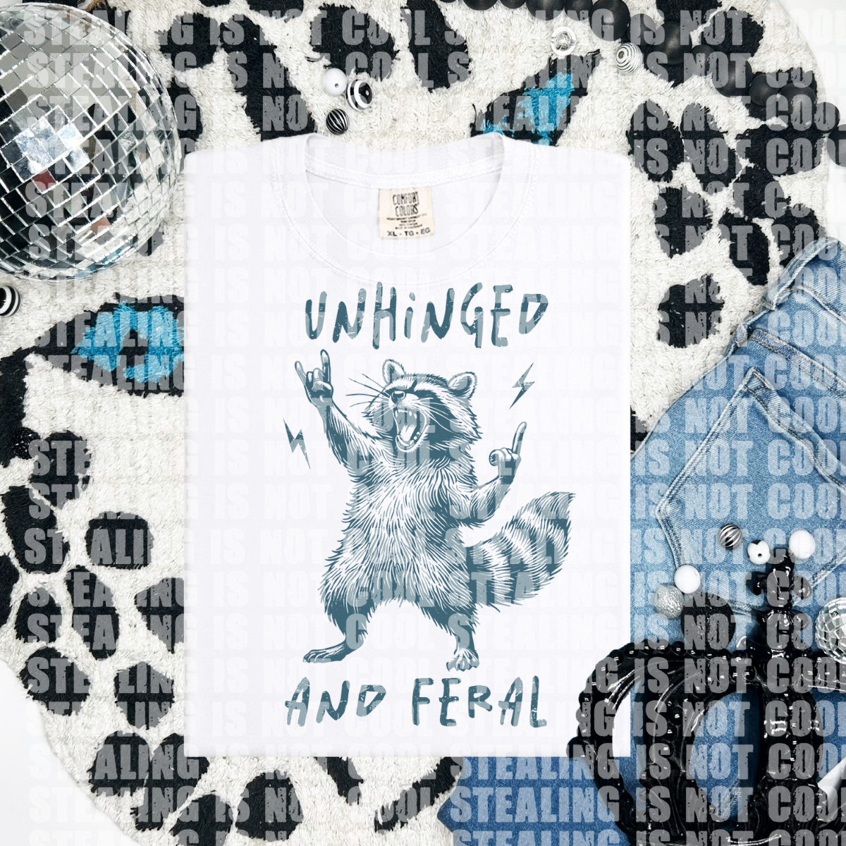 Unhinged and Feral ๐ฆ (CHOOSE YOUR COLOR)-DTF TRANSFER (CFD)