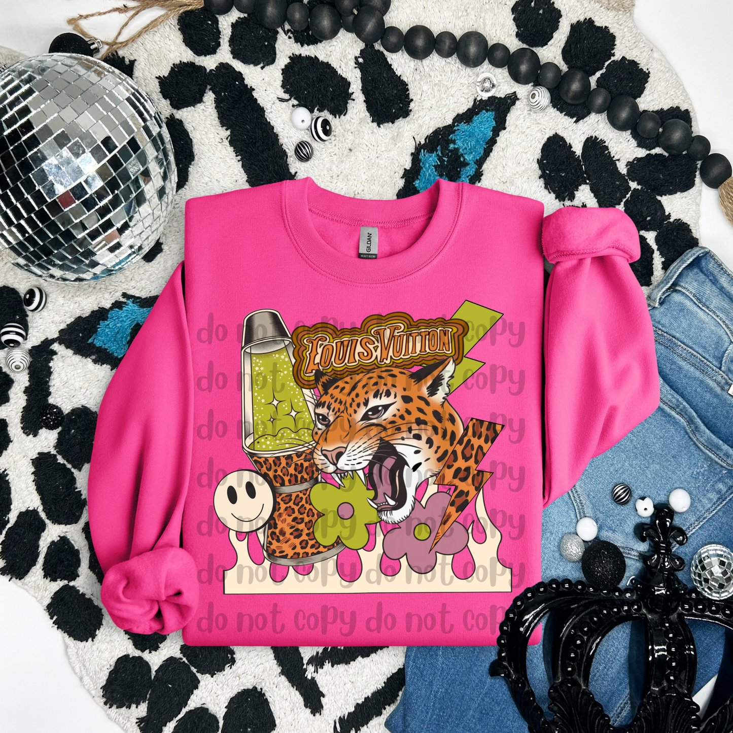 Tiger lava lamp - DTF TRANSFER (BBDC)