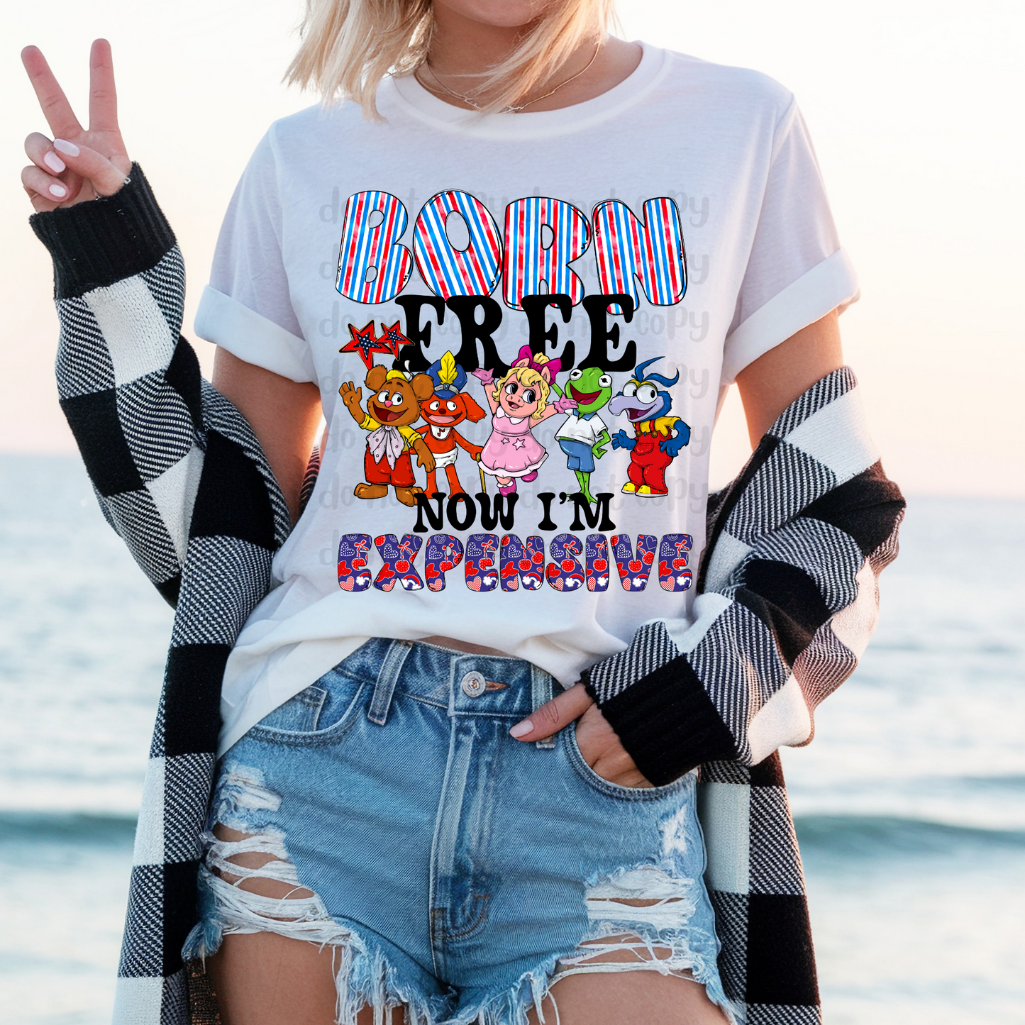 Born free now I'm expensive - DTF TRANSFER (Blast from the past Collab)