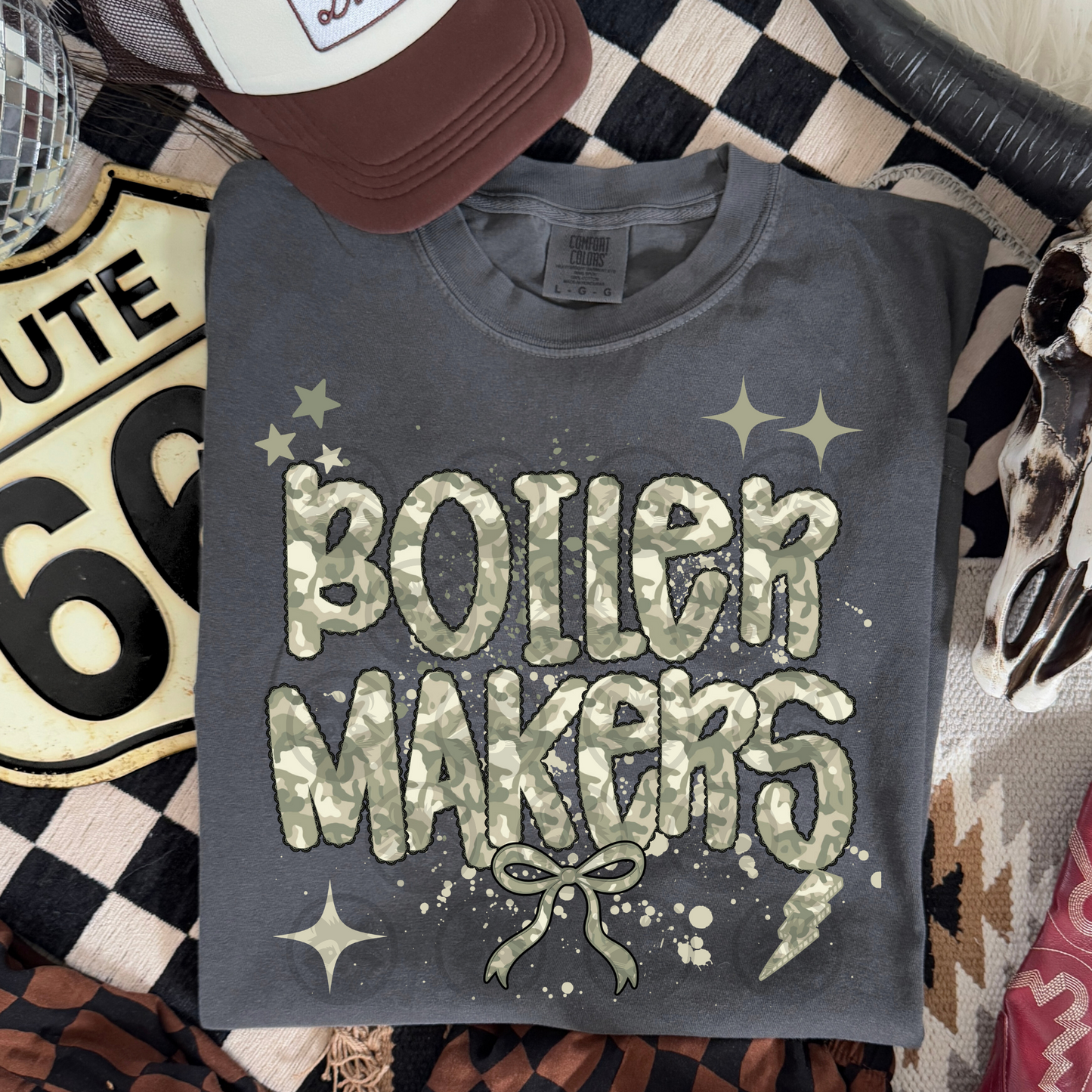 Boilermakers girly camo - DTF TRANSFER (WFD)