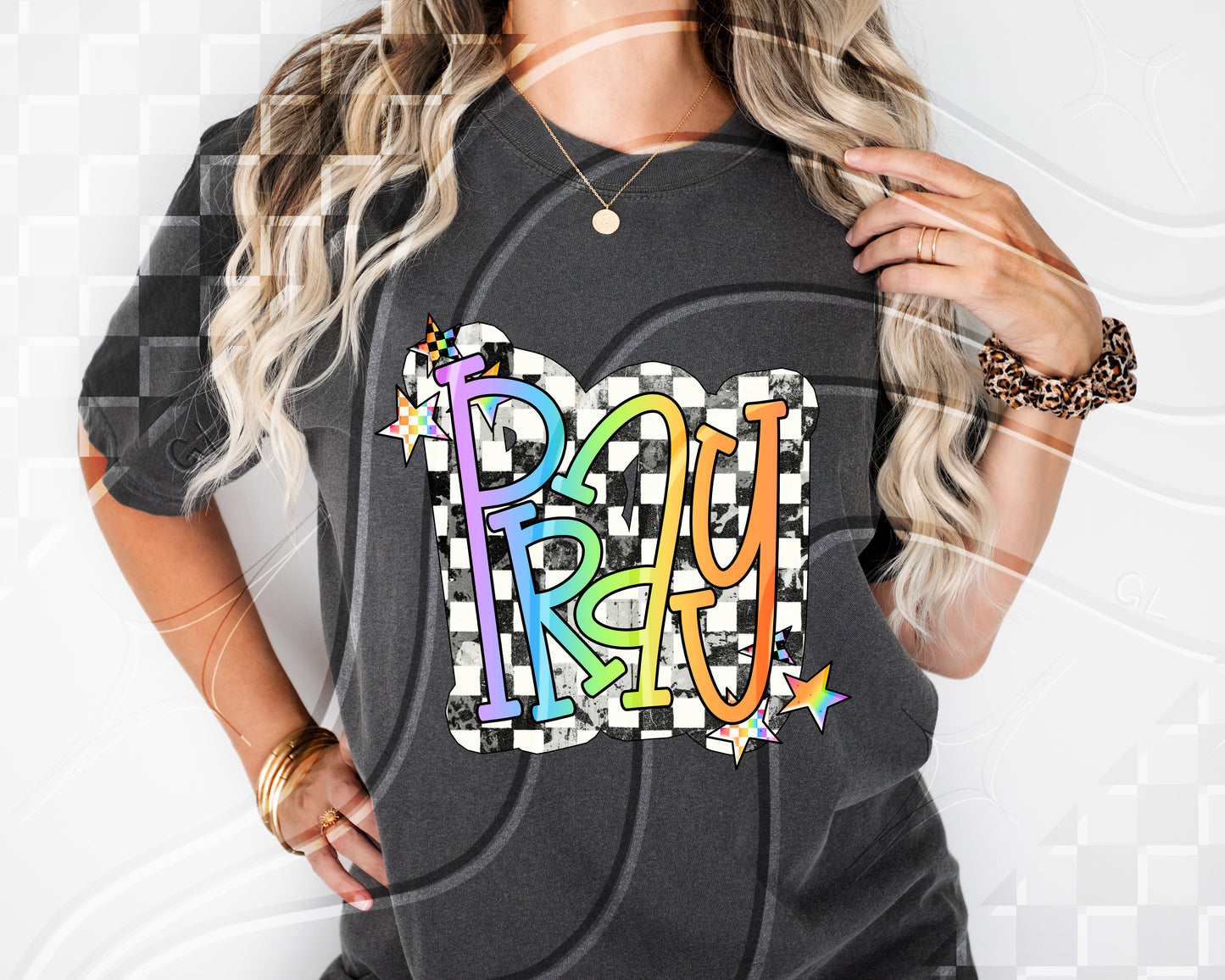 Pray - DTF TRANSFER (GLD)