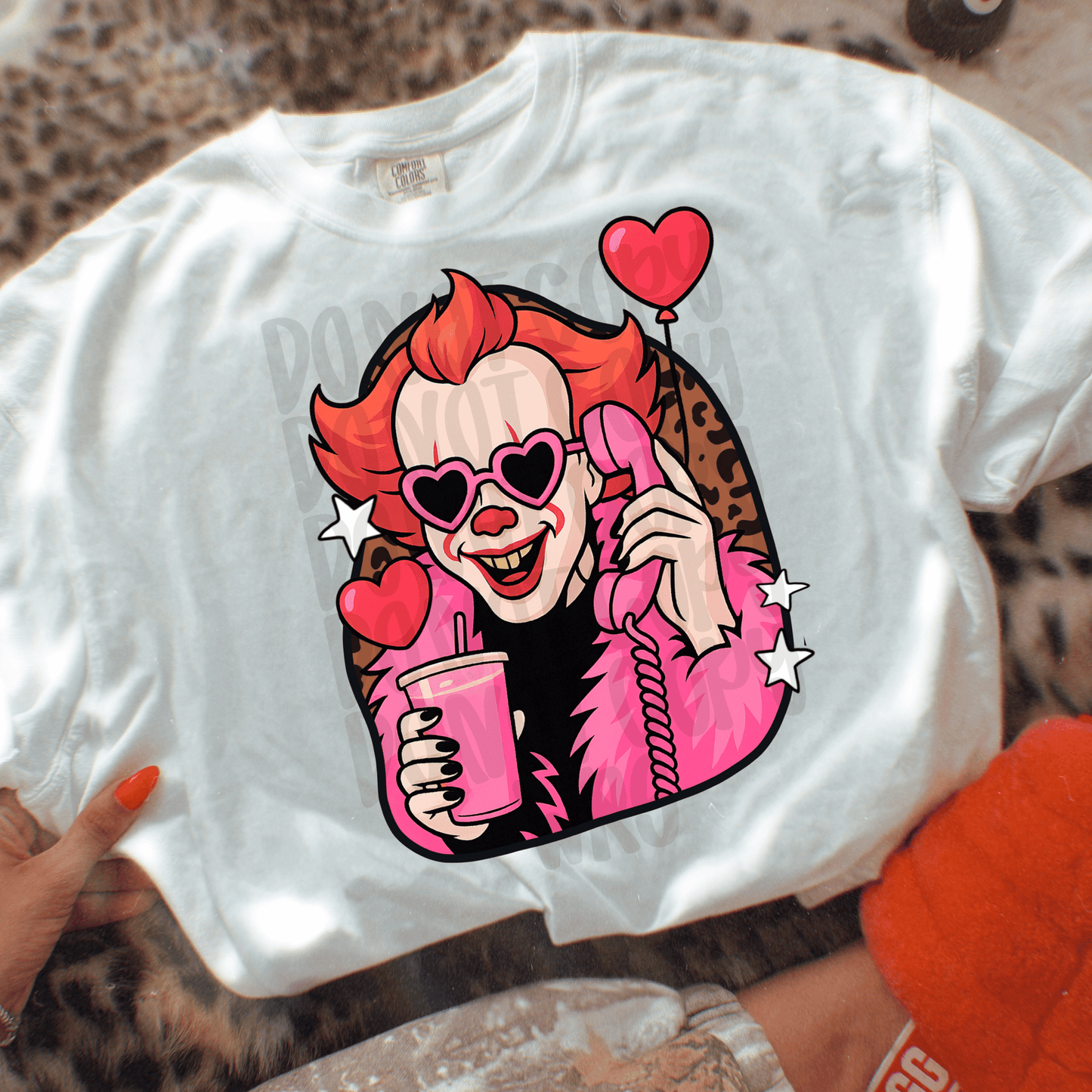 Clown boujee coffee - DTF TRANSFER (BBDC)