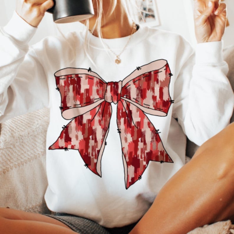 Pink bow- DTF TRANSFER (ULF)