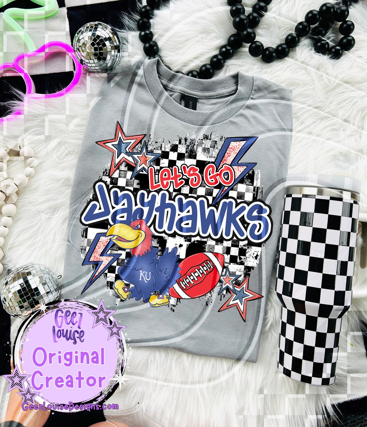 Let's go yellow Jayhawks - DTF TRANSFER (GL925)