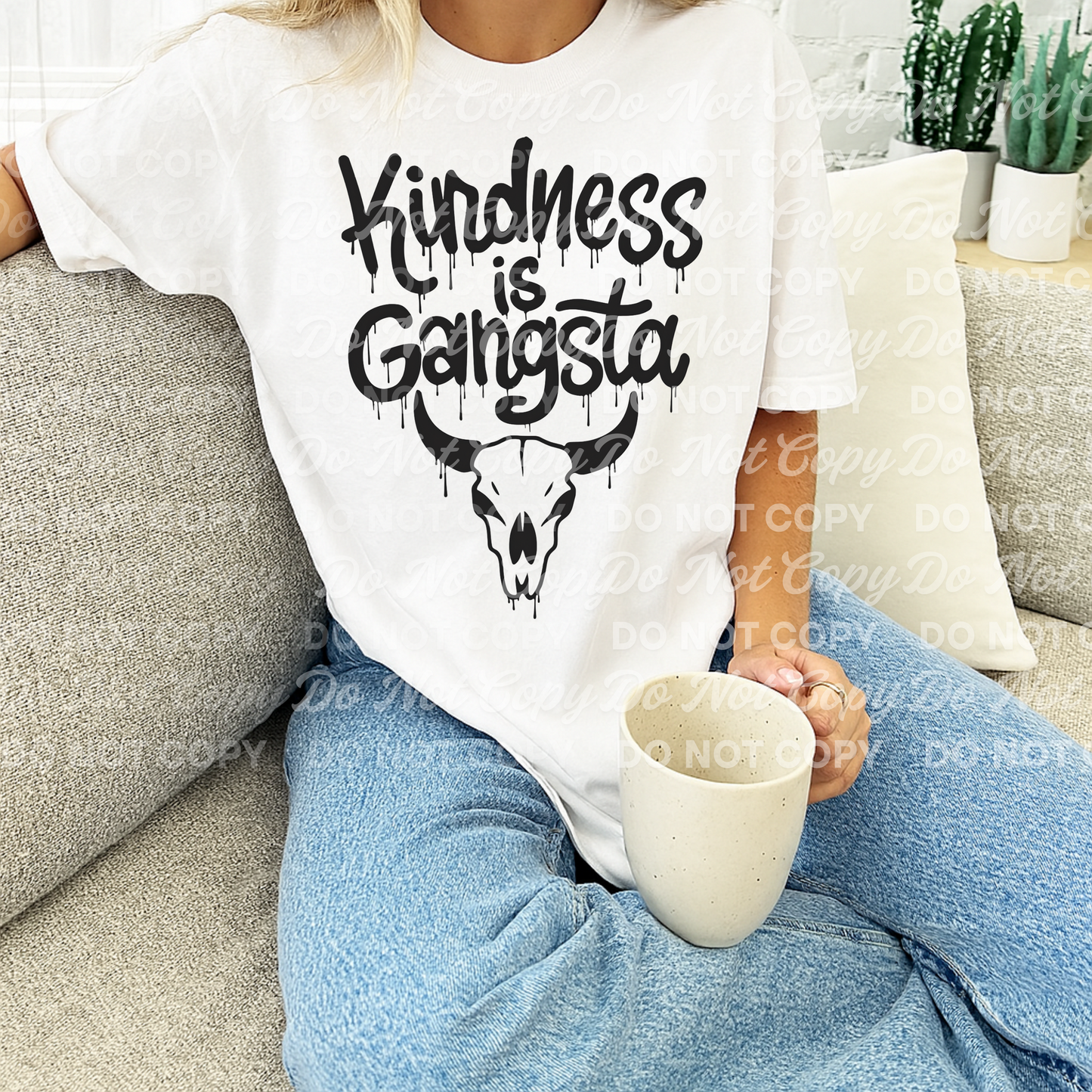 Kindness is Gangsta - DTF TRANSFER (BYD)
