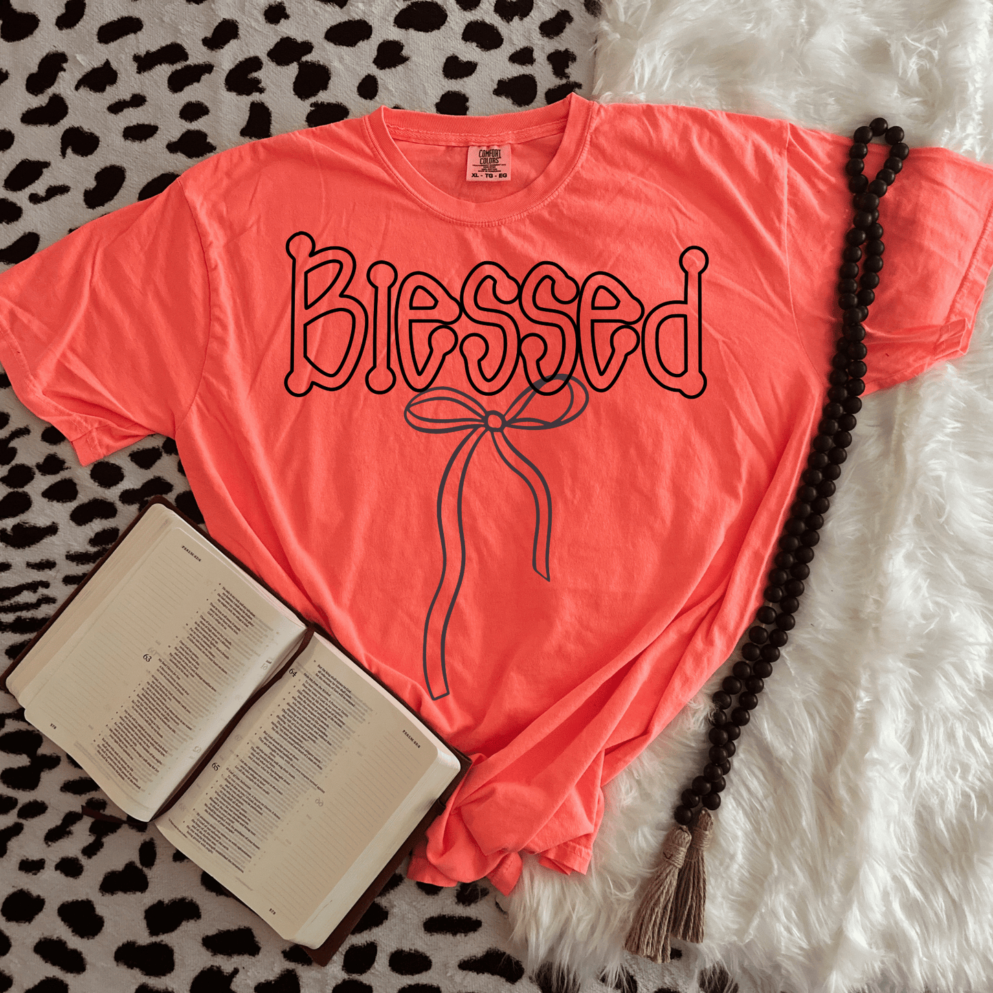 Blessed faith bow coquette - DTF TRANSFER (PVC)
