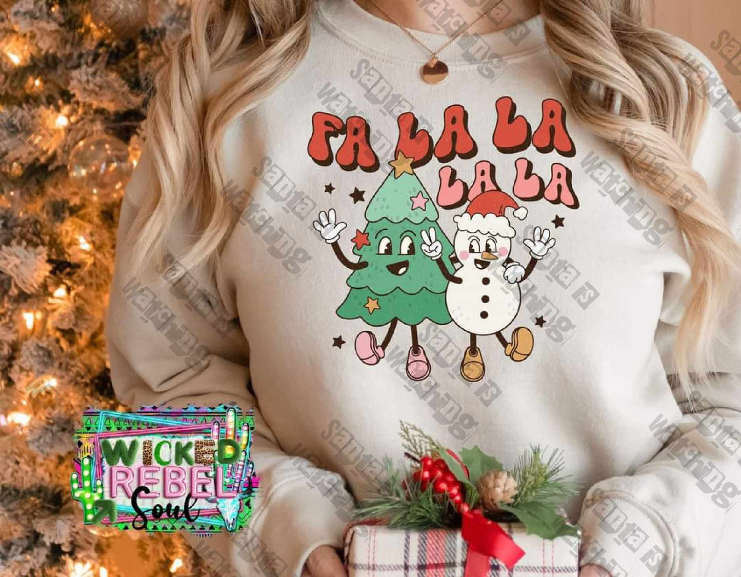 Fa La La La - DTF TRANSFER ONLY (WRS)