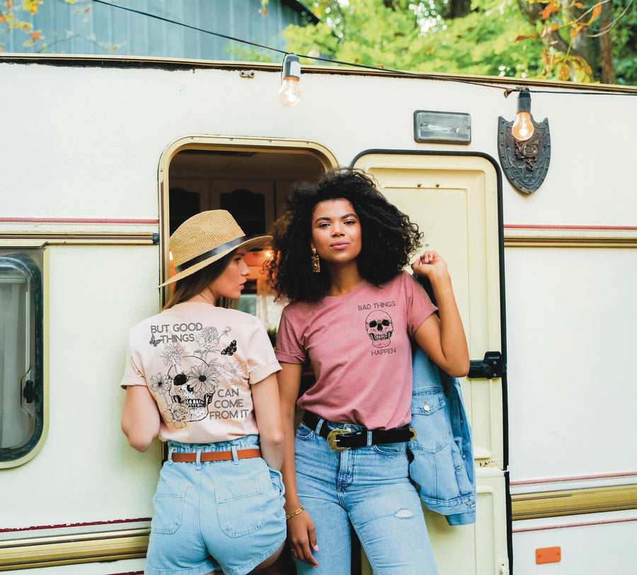 Bad things happen but good things come from it- DTF TRANSFER (RTD)