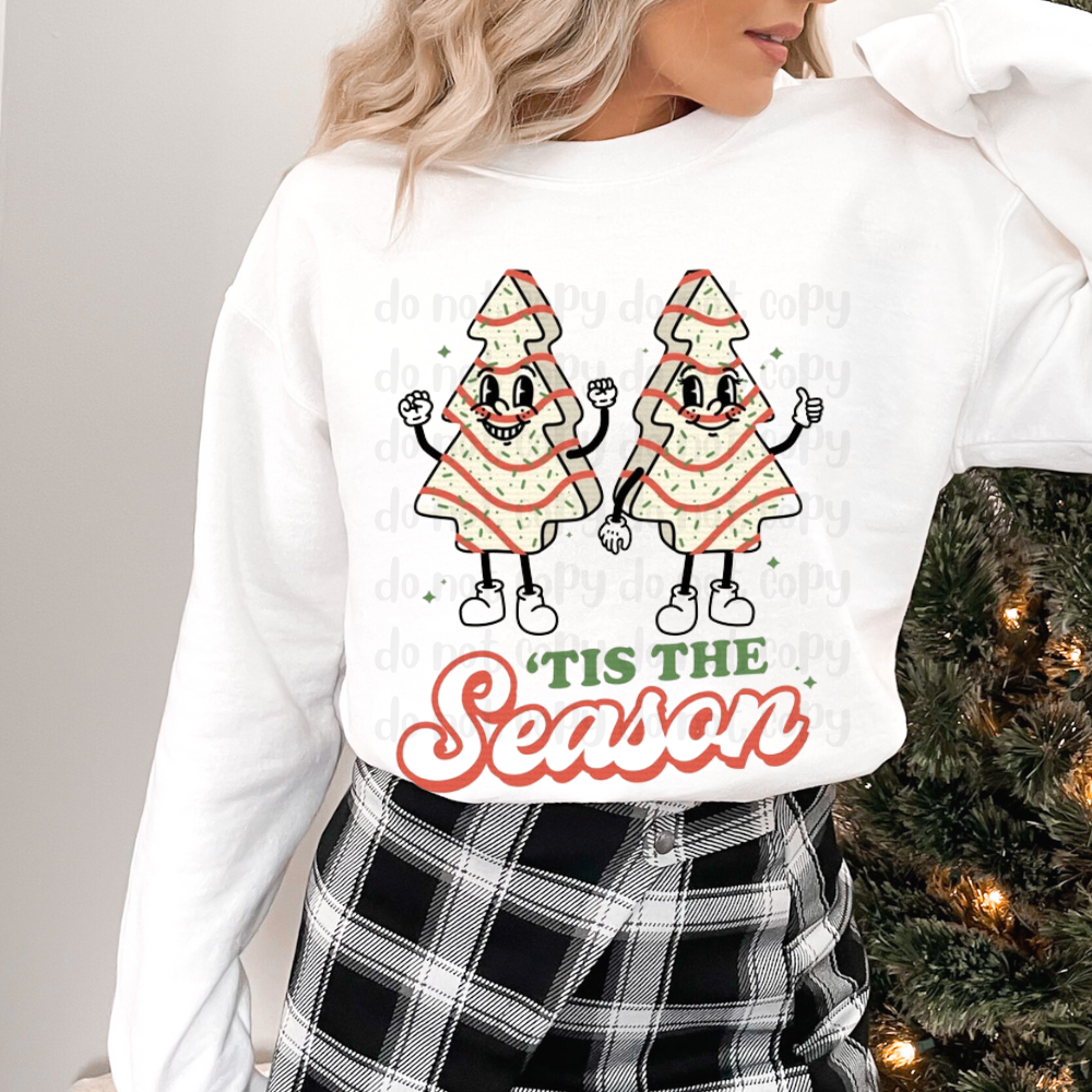 Retro snack cakes tis the season - DTF TRANSFER ONLY