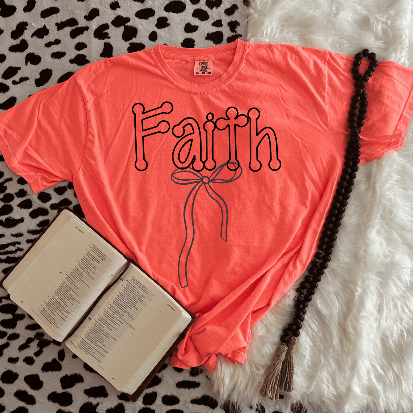 Faith faith bow coquette - DTF TRANSFER (PVC)