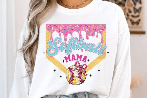 Softball Mama Drip - DTF TRANSFER (CFD)