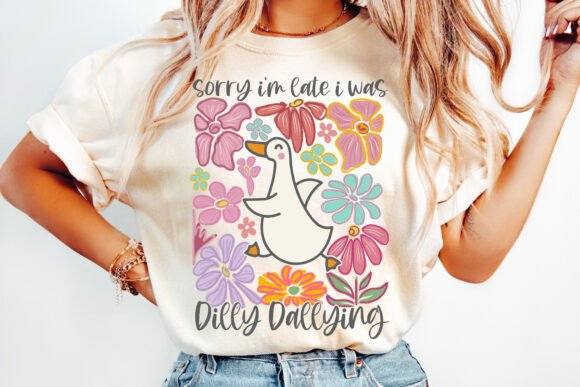 Sorry I'm Late Goose - DTF TRANSFER (CFD)