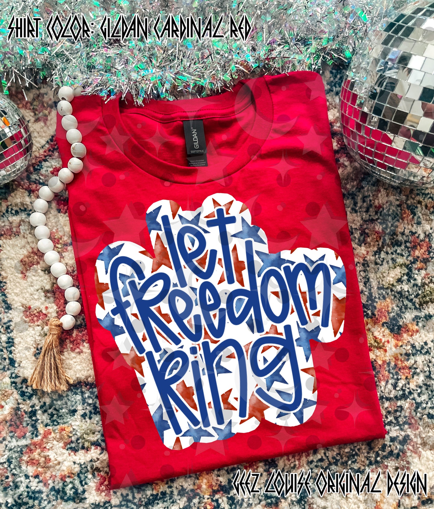 Let freedom ring #2 - DTF TRANSFER (GLD AP26)