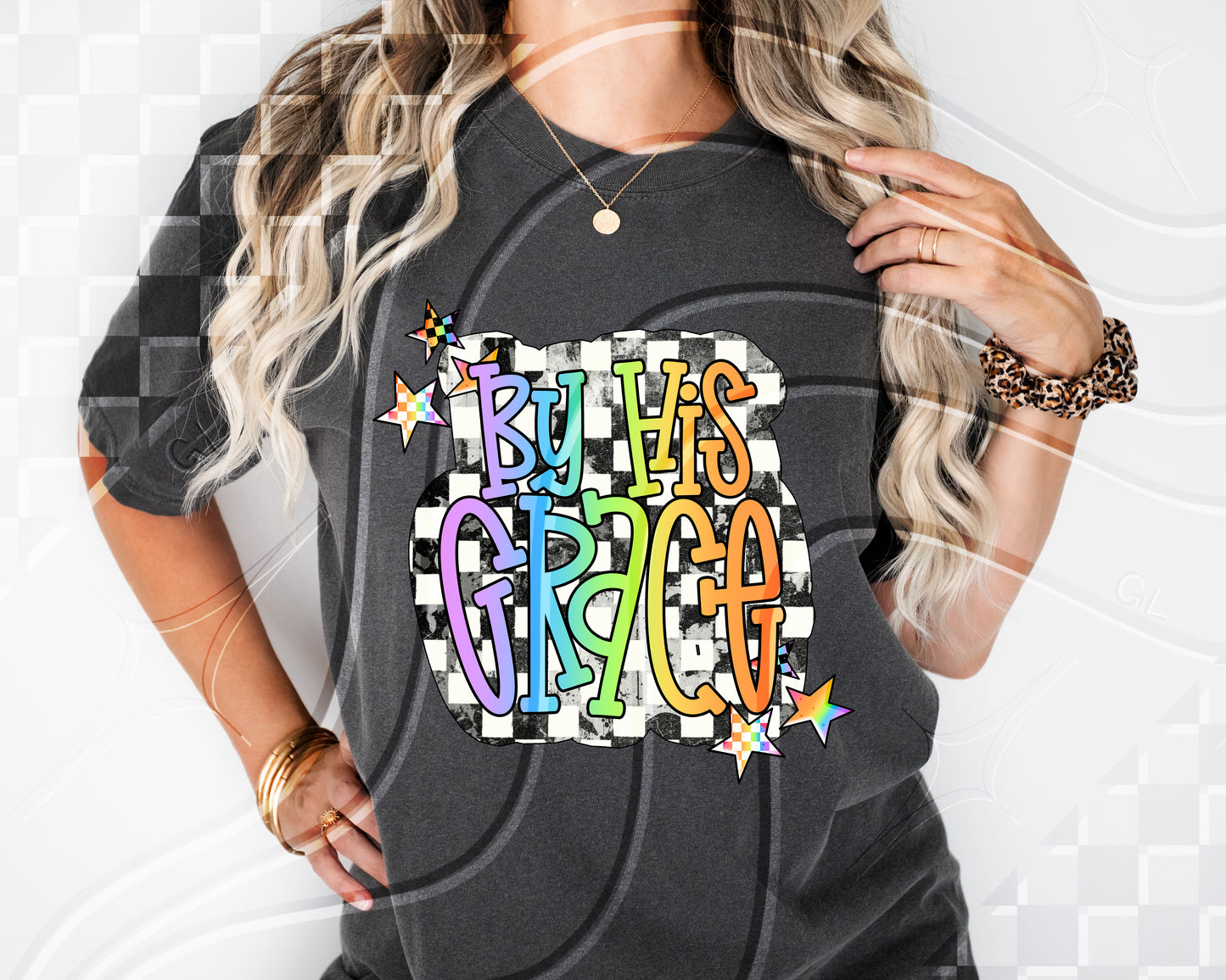 By His Grace - DTF TRANSFER (GLD)