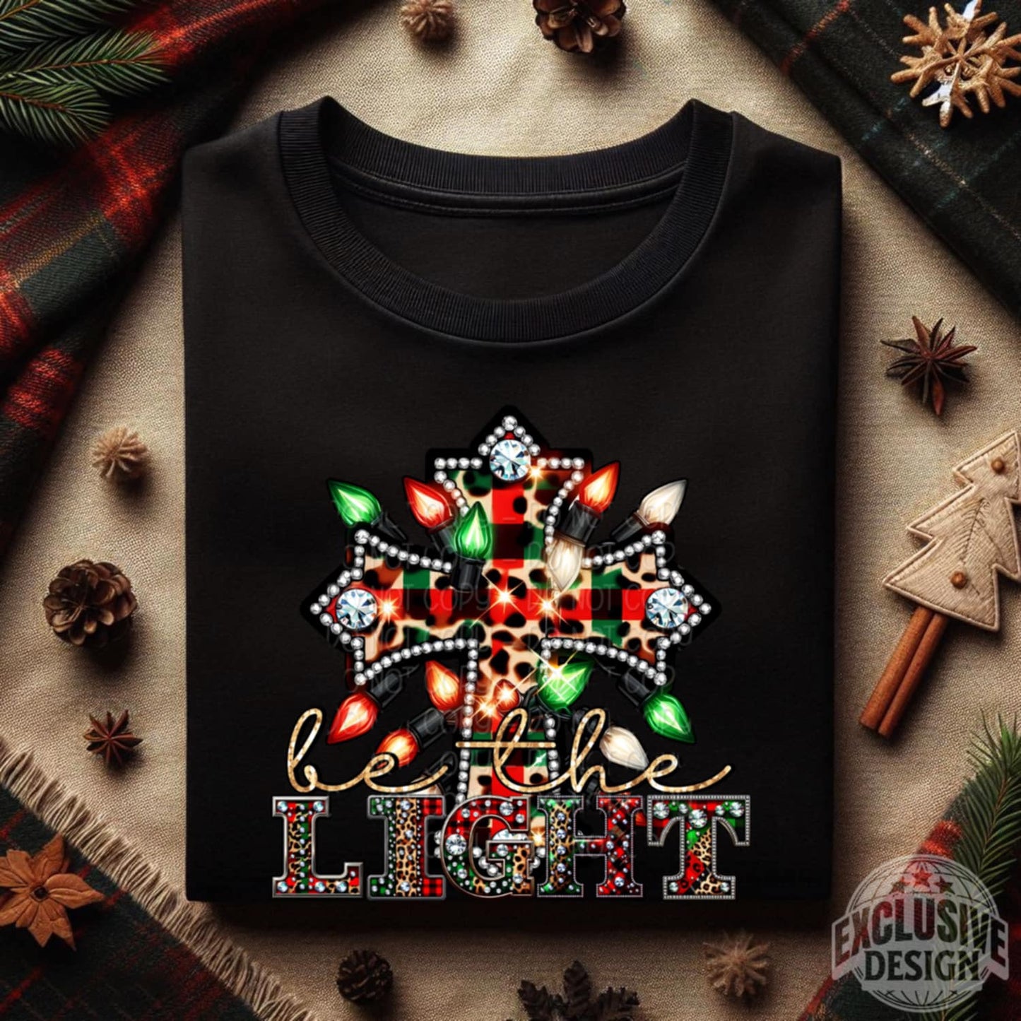 Be the light- DTF TRANSFER (MG Xmas fundraiser)