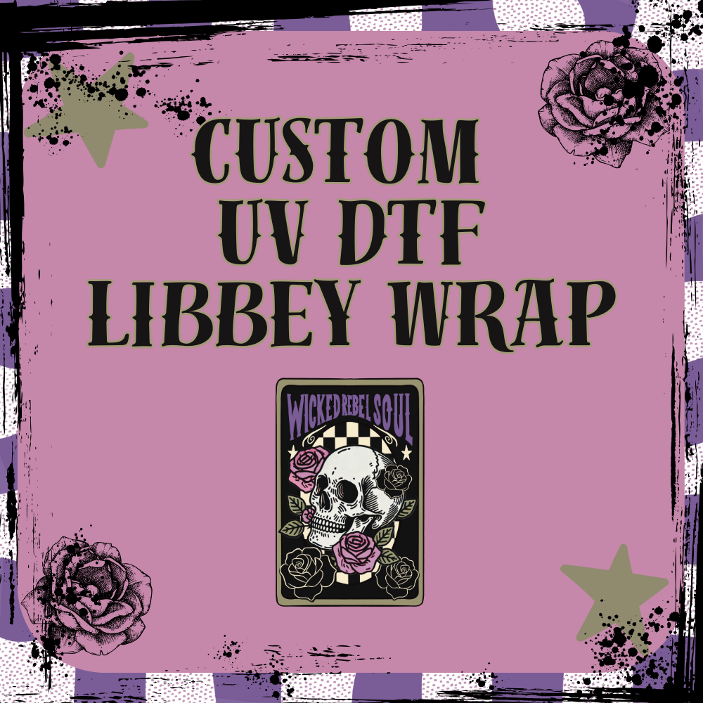 Custom UV DTF 16oz Libbey Cup Wraps
