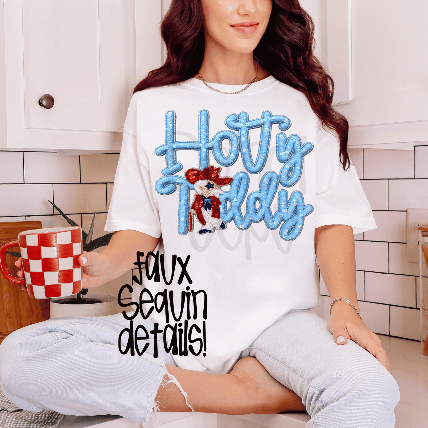 Hotty toddy rebels : extra faux sequin - DTF TRANSFER (SYM)
