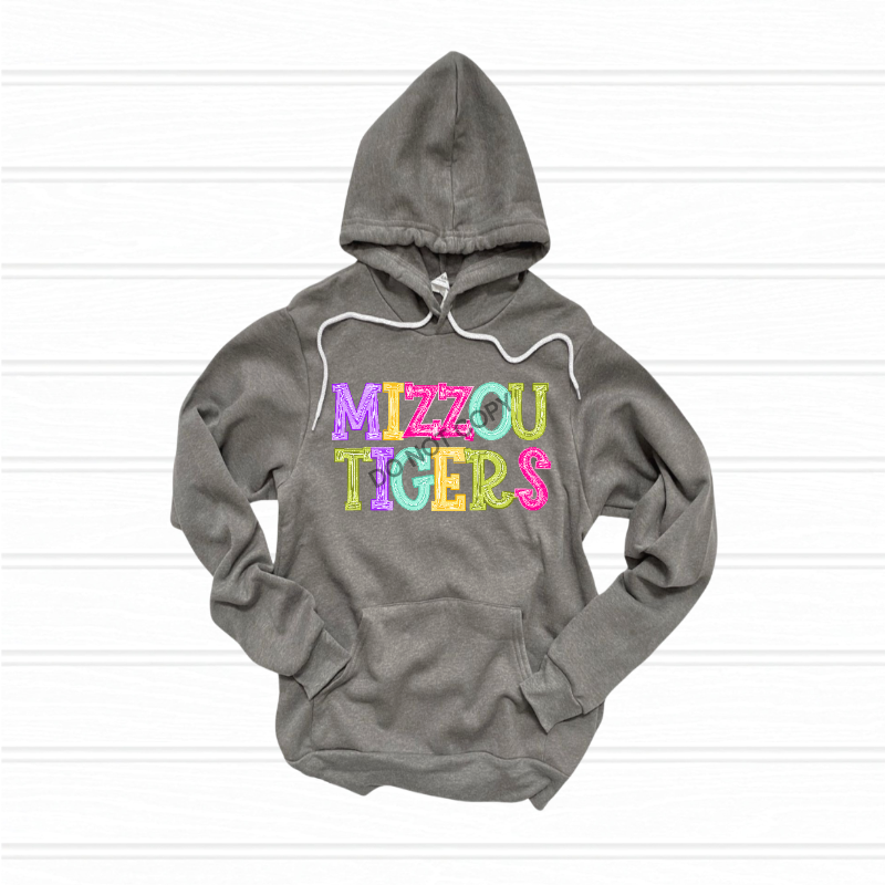 M Tigers preppy typography - DTF TRANSFER (DKDBK)
