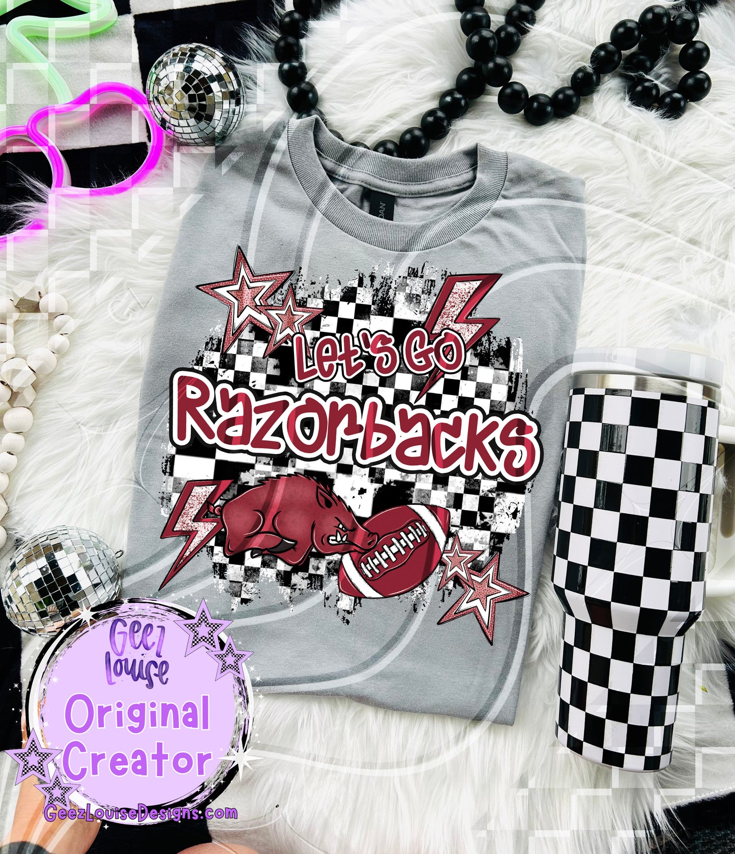 Let's go yellow Razorbacks - DTF TRANSFER (GL925)