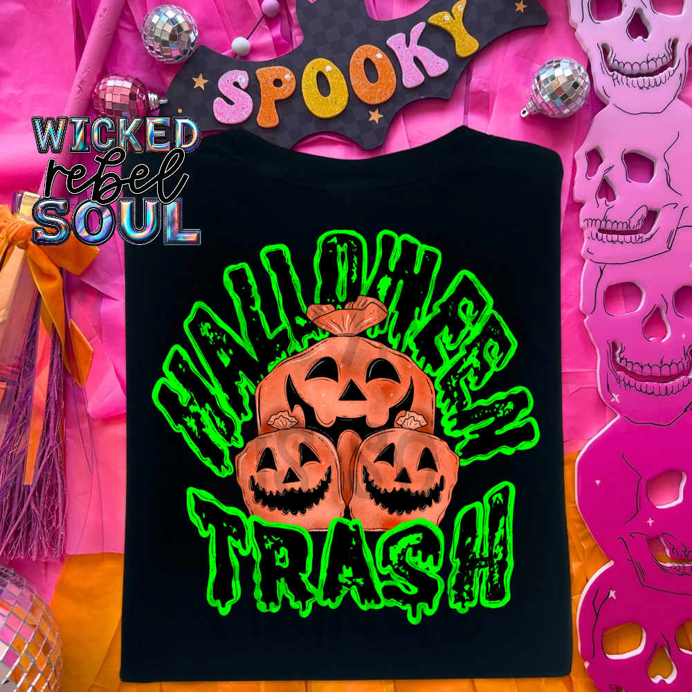 Halloween trash - DTF TRANSFER ; 90s throwback Collab NDC/MMDD