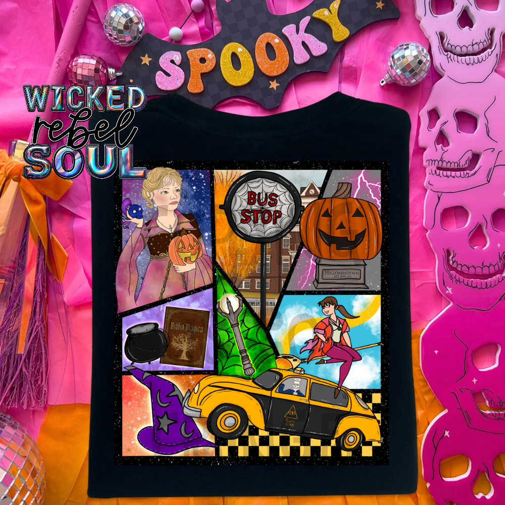 Halloweentown collage - DTF TRANSFER ; 90s throwback Collab NDC/MMDD
