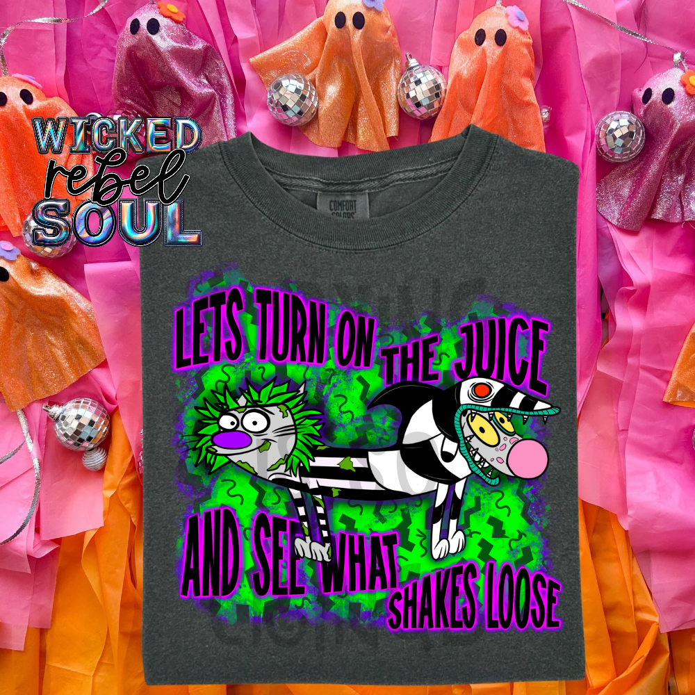 Let's turn on the juice - DTF TRANSFER ; 90s throwback Collab NDC/MMDD