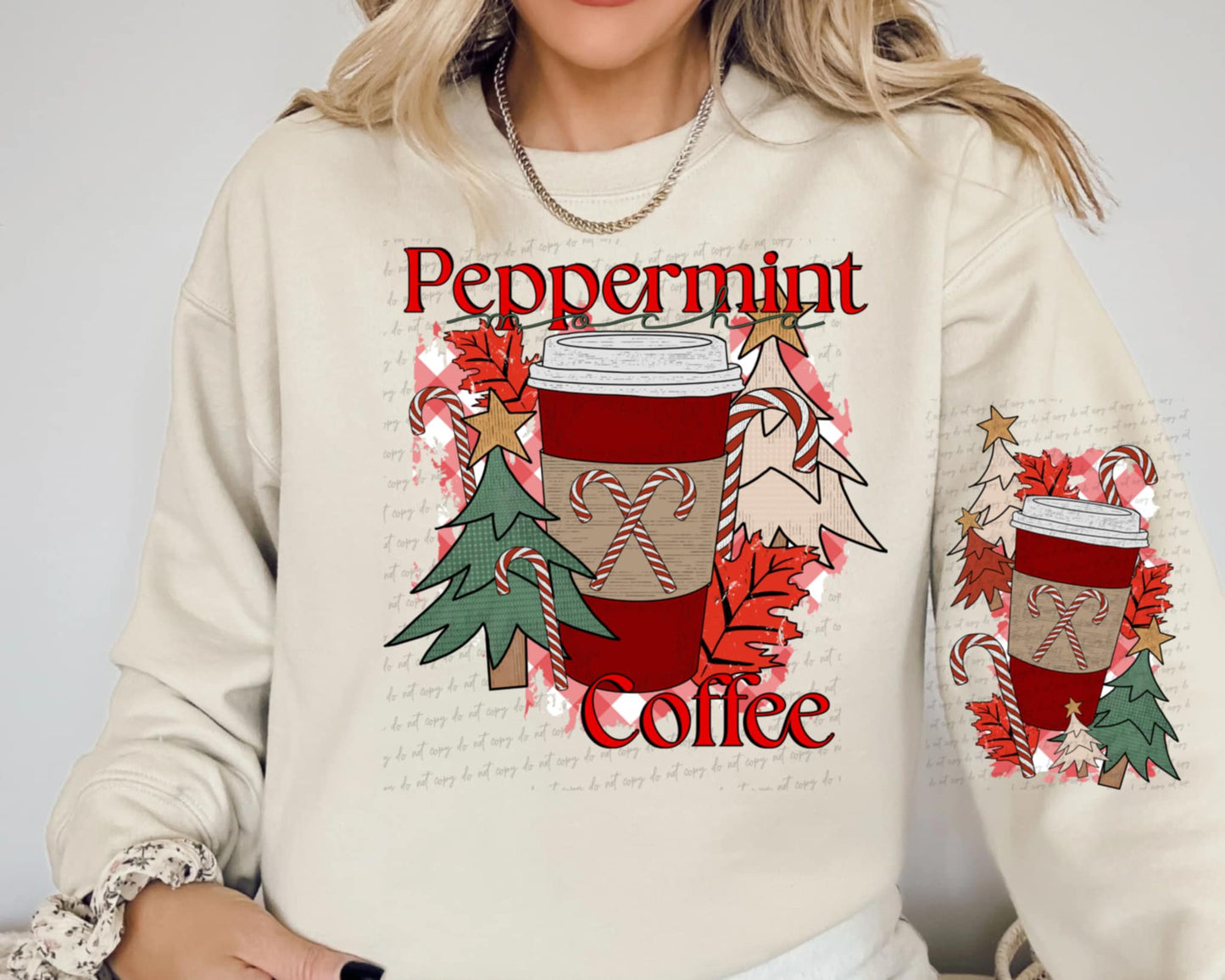 Peppermint coffee- DTF TRANSFER (MG Xmas fundraiser)
